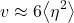 \begin{equation*} \tveb  \approx 6\ex{\eta^2} \end{equation*}