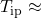 Rendered by QuickLaTeX.com T_{\mathrm{ip}}\approx