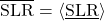 \begin{equation*}  \xglob\SLR = \ex{\xloc\SLR} \end{equation*}