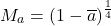 \begin{equation*} M_\albedo =\left(1-\albedog\right)^\frac{1}{4} \end{equation*}