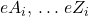 Rendered by QuickLaTeX.com eA_i,\,\ldots\, eZ_i